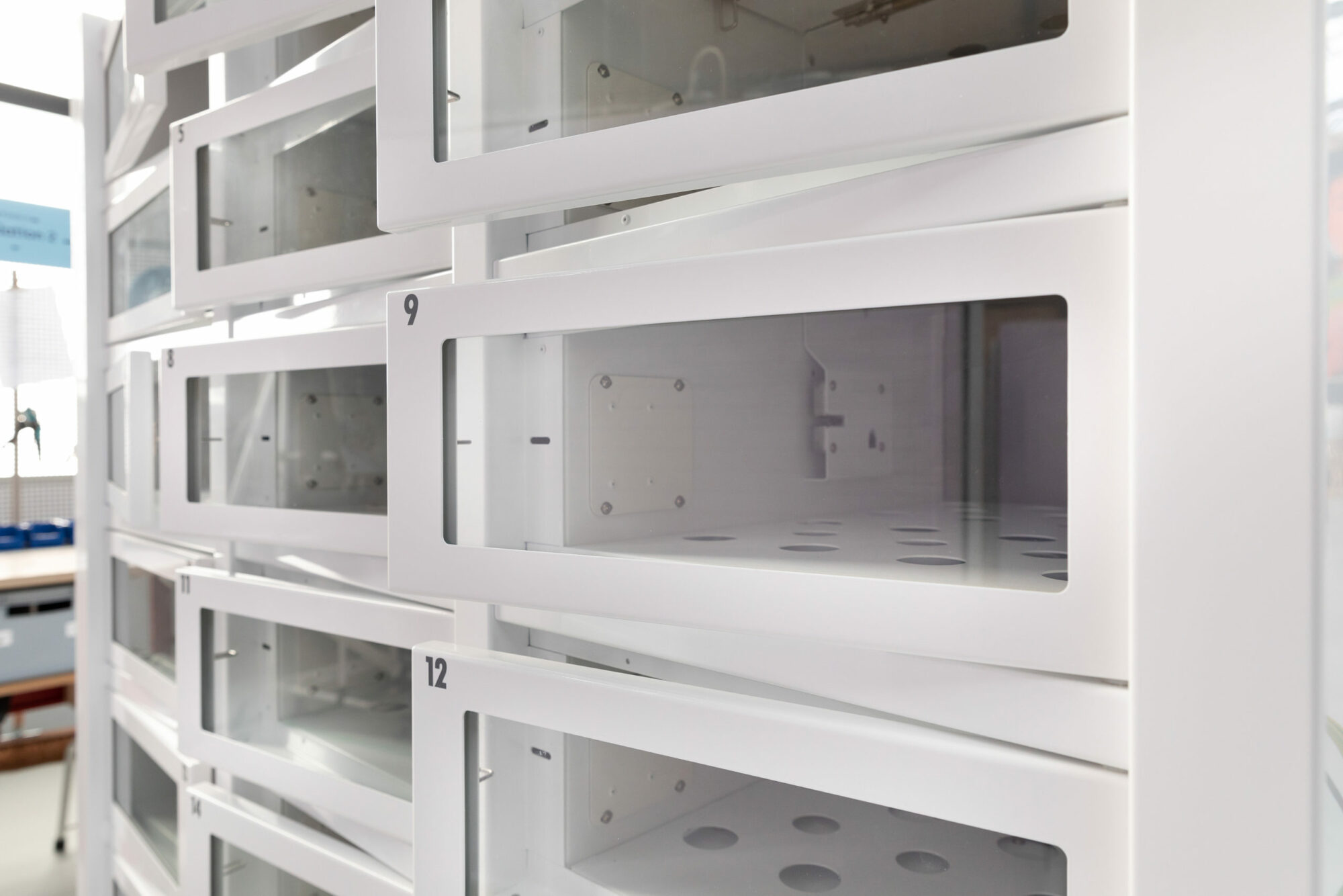 Casiers en cours de fabrication