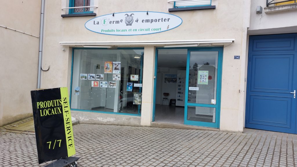 Enseigne la ferme à emporter