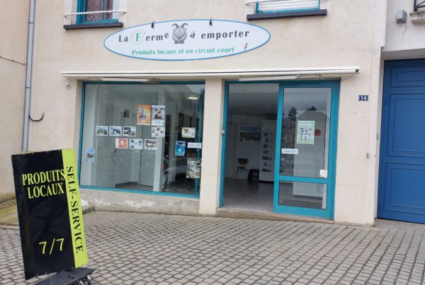 Enseigne la ferme à emporter