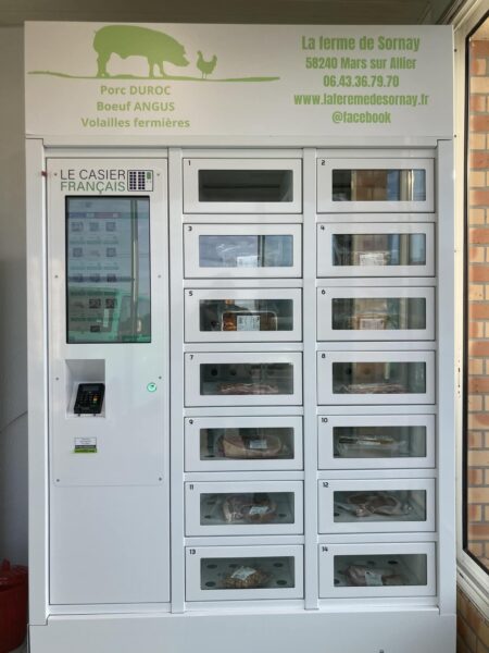 Distributeur automatique par Le Casier Français pour La ferme de Sornay en Compact 14